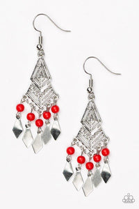 Island Import | Paparazzi Red Earrings - BlingbyAshleyNicole