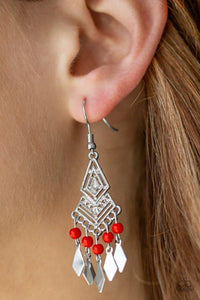 Island Import | Paparazzi Red Earrings - BlingbyAshleyNicole