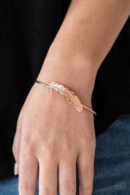 How Do You Like This FEATHER? - Paparazzi Copper Necklace - BlingbyAshleyNicole