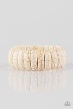 Load image into Gallery viewer, Peacefully Primal - Paparazzi White Bracelets - BlingbyAshleyNicole
