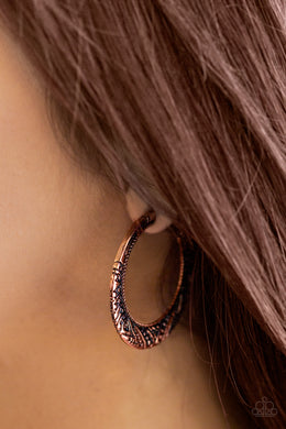 Rumba Rendezvous - Paparazzi Copper Earrings - BlingbyAshleyNicole