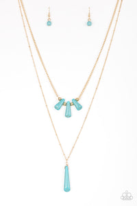 Basic Groundwork - Paparazzi Blue Necklace - BlingbyAshleyNicole