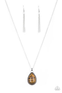 On the Home FRONTIER | Paparazzi Brown Necklace - BlingbyAshleyNicole