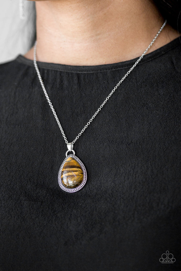 On the Home FRONTIER | Paparazzi Brown Necklace - BlingbyAshleyNicole