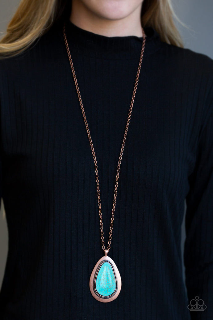 BADLAND To The Bone - Paparazzi Copper Necklace - BlingbyAshleyNicole