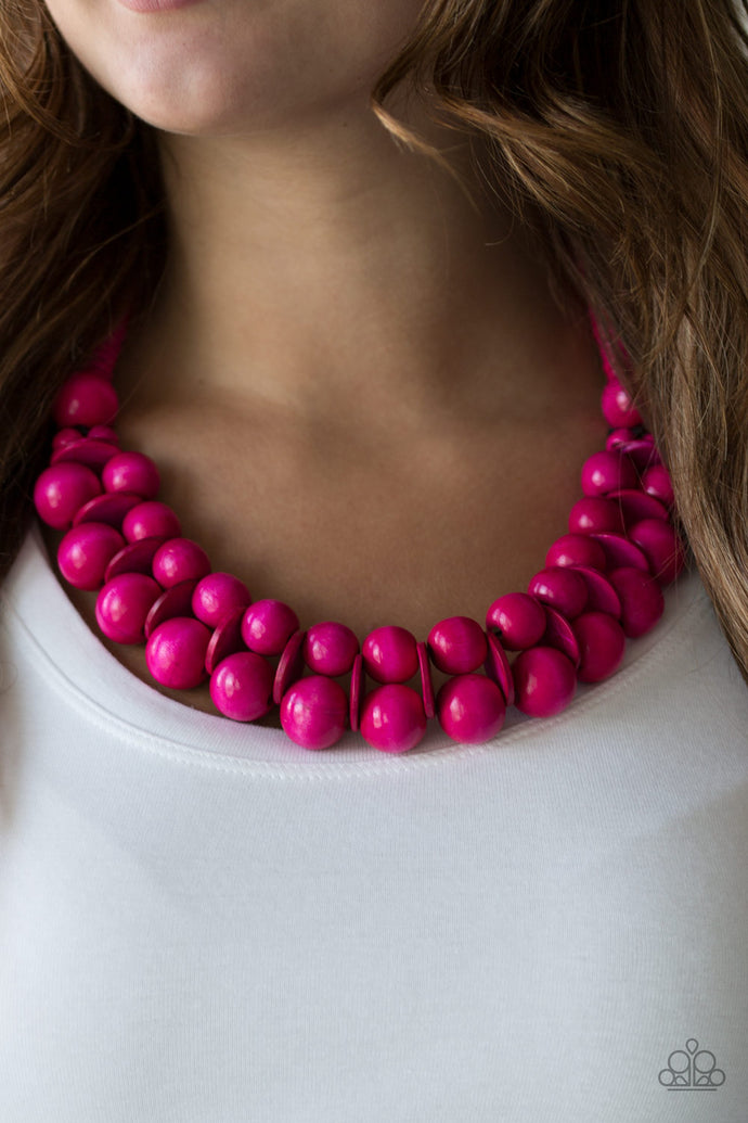 Caribbean Cover Girl - Paparazzi Pink Necklace - BlingbyAshleyNicole