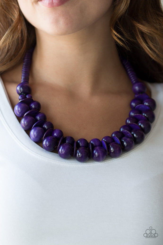 Caribbean Cover Girl | Paparazzi Purple Necklace - BlingbyAshleyNicole