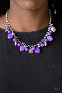 Flirtatiously Florida - Purple Necklace - BlingbyAshleyNicole