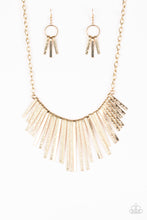Load image into Gallery viewer, Welcome To The Pack - Paparazzi Gold Necklace - BlingbyAshleyNicole