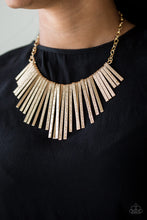 Load image into Gallery viewer, Welcome To The Pack - Paparazzi Gold Necklace - BlingbyAshleyNicole