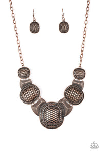 Prehistoric Powerhouse - Paparazzi Copper Necklace - BlingbyAshleyNicole