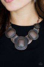 Load image into Gallery viewer, Prehistoric Powerhouse - Paparazzi Copper Necklace - BlingbyAshleyNicole