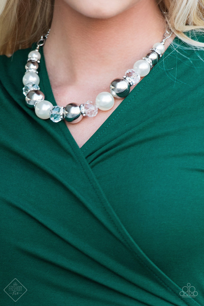 The Camera Never Lies | Paparazzi White Necklace - BlingbyAshleyNicole