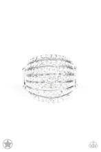 Load image into Gallery viewer, Blinding Brilliance  - Paparazzi Blockbuster White Ring - BlingbyAshleyNicole