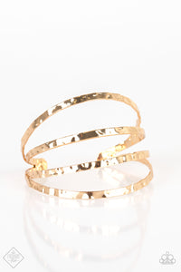 Get Used To Grit | Paparazzi Gold Bracelet - BlingbyAshleyNicole