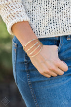 Load image into Gallery viewer, Get Used To Grit | Paparazzi Gold Bracelet - BlingbyAshleyNicole