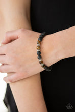 Load image into Gallery viewer, Peace and Quiet - Black and Lava Bead Bracelet - BlingbyAshleyNicole