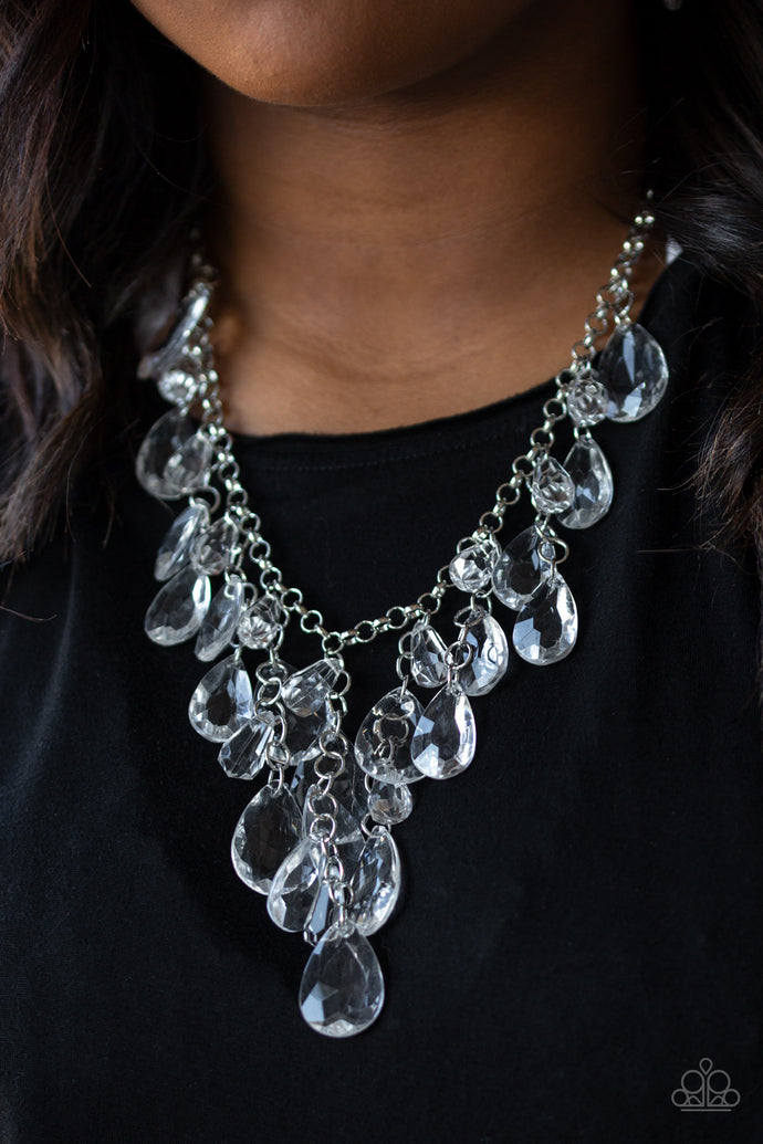 Irresistible Iridescence - Paparazzi White Necklace - BlingbyAshleyNicole