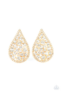 REIGN-Storm - Paparazzi Gold Earrings - BlingbyAshleyNicole