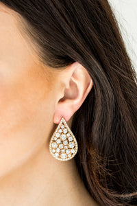 REIGN-Storm - Paparazzi Gold Earrings - BlingbyAshleyNicole