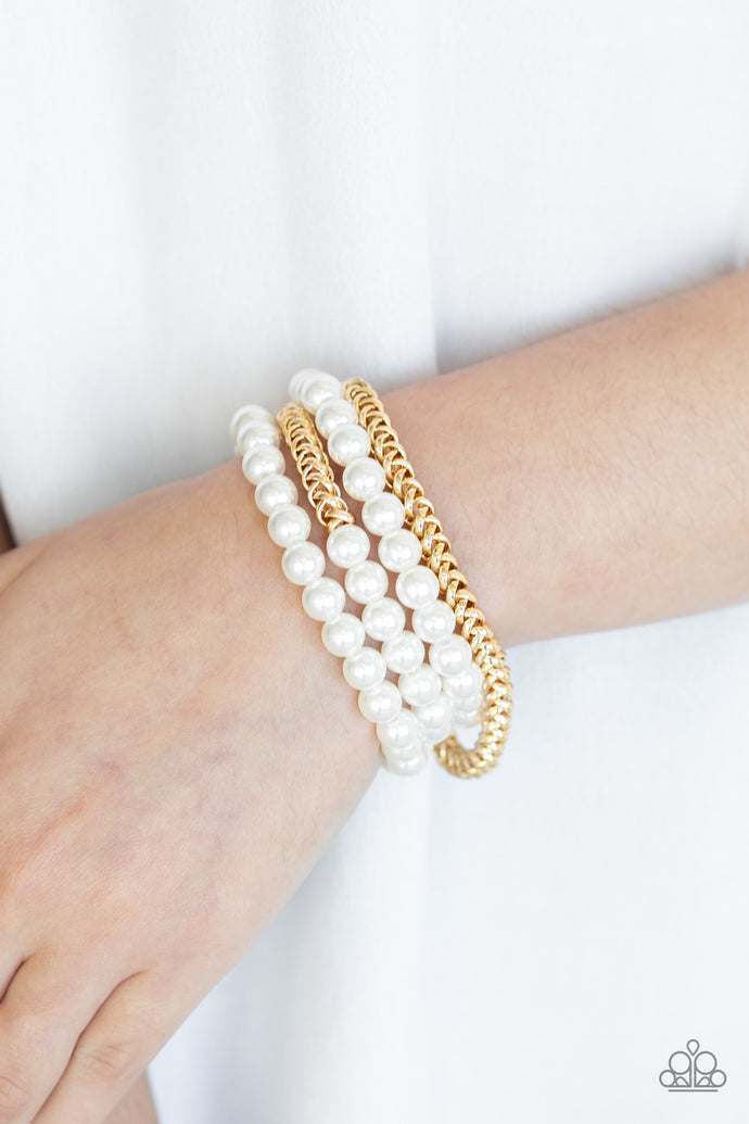 Industrial Incognito | Paparazzi Gold Bracelet - BlingbyAshleyNicole