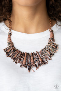 In The MANE-stream - Paparazzi Copper Necklace - BlingbyAshleyNicole