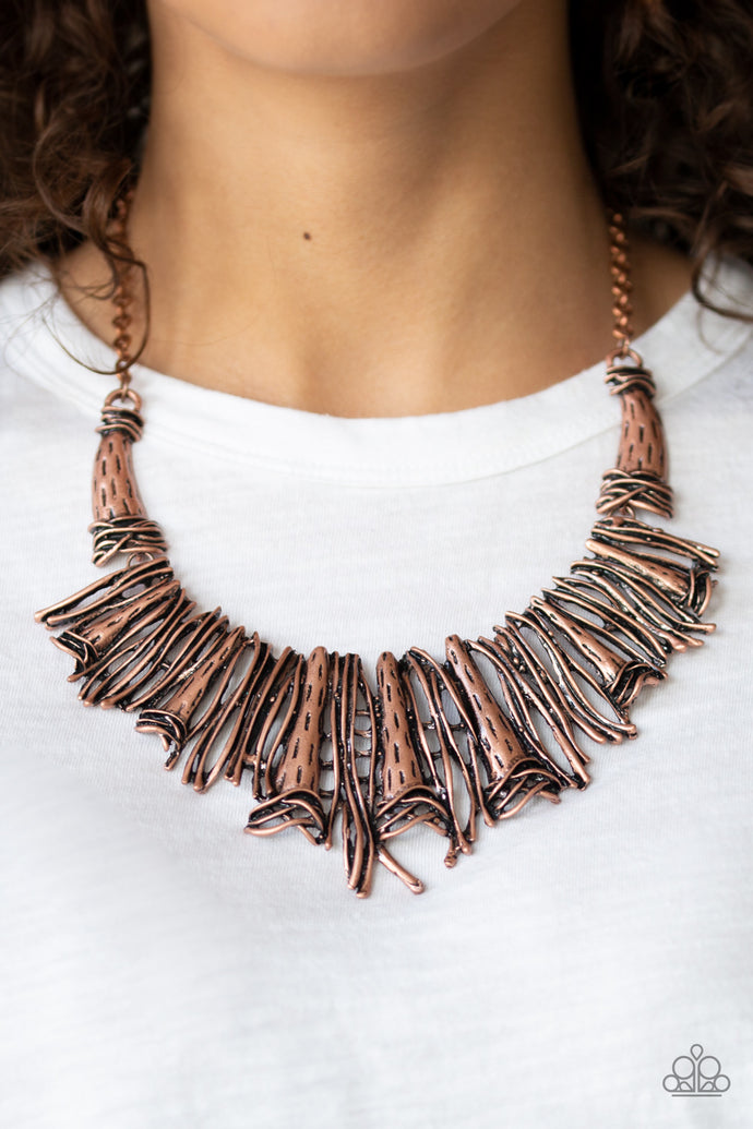In The MANE-stream - Paparazzi Copper Necklace - BlingbyAshleyNicole