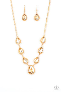 Socialite Social - Paparazzi Gold Necklace - BlingbyAshleyNicole
