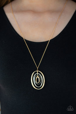 Classic Convergence - Paparazzi Gold Necklace - BlingbyAshleyNicole