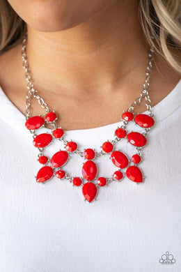 Goddess Glow | Paparazzi Red Necklace - BlingbyAshleyNicole