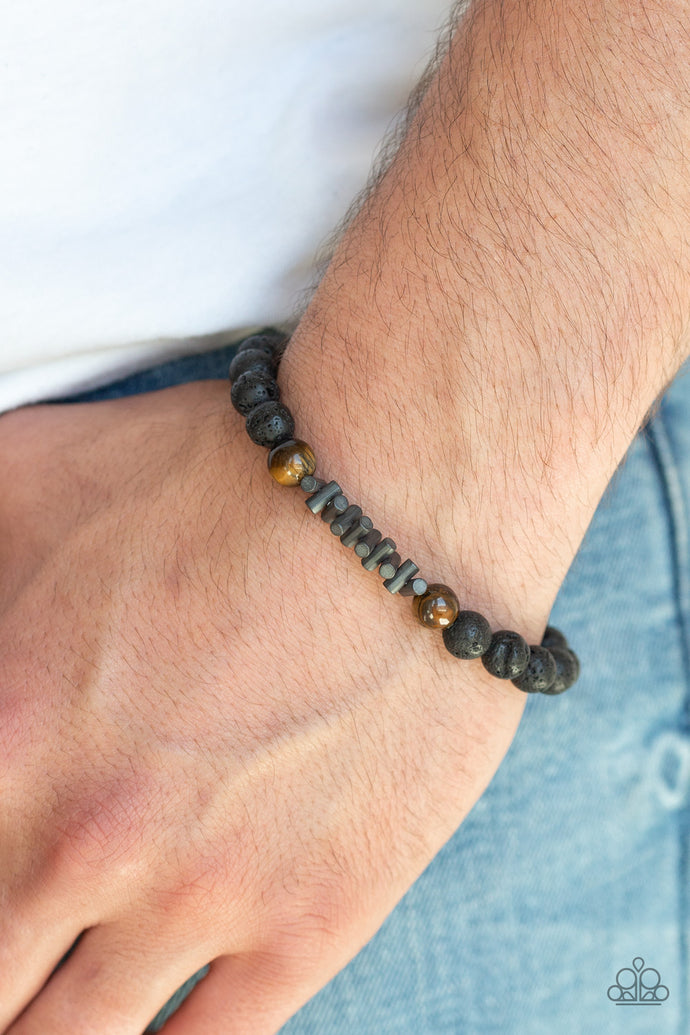 Courage | Paparazzi Brown Urban Bracelet - BlingbyAshleyNicole
