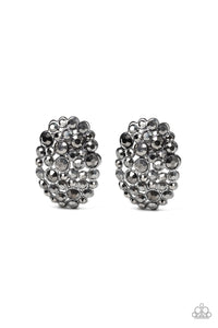 Daring Dazzle - Paparazzi Black Earrings - BlingbyAshleyNicole