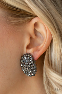 Daring Dazzle - Paparazzi Black Earrings - BlingbyAshleyNicole