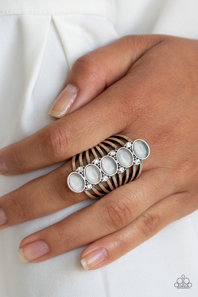 Bling Your Heart Out -White Ring - BlingbyAshleyNicole