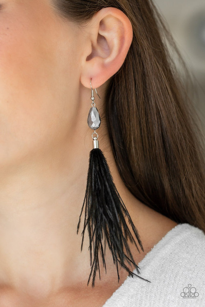 Showgirl Showcase - Black Earrings - BlingbyAshleyNicole