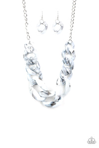 Red-Haute Mama | Paparazzi White Necklace - BlingbyAshleyNicole