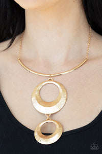 Egyptian Eclipse - Paparazzi Gold Necklace - BlingbyAshleyNicole
