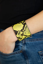 Load image into Gallery viewer, The Rest is HISS-tory - Yellow Urban Bracelet - BlingbyAshleyNicole