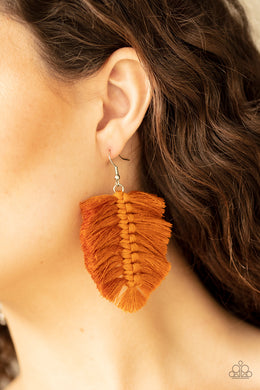 Knotted Native - Paparazzi Brown Earrings - BlingbyAshleyNicole