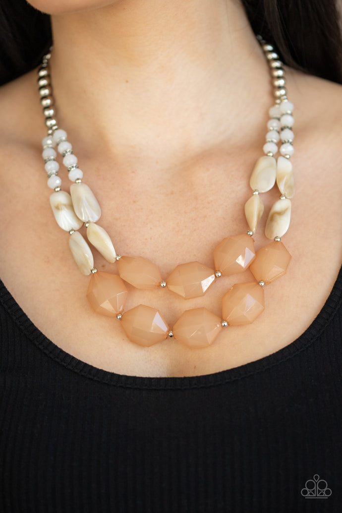 Seacoast Sunset - Paparazzi Brown Necklace - BlingbyAshleyNicole