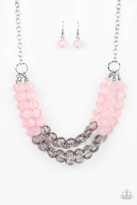 Summer Ice - Paparazzi Pink Necklace - BlingbyAshleyNicole