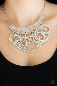 Metro Eclipse - Paparazzi Silver Necklace - BlingbyAshleyNicole