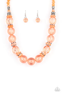 Bubbly Beauty - Paparazzi Orange Necklace - BlingbyAshleyNicole