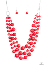 Load image into Gallery viewer, Everyone Scatter - Red Necklace - BlingbyAshleyNicole