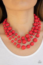 Load image into Gallery viewer, Everyone Scatter - Red Necklace - BlingbyAshleyNicole