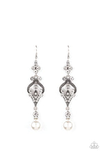Load image into Gallery viewer, Elegantly Extravagant - Paparazzi White Earrings - BlingbyAshleyNicole