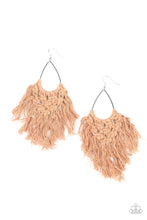 Load image into Gallery viewer, Oh MACRAME, Oh My - Paparazzi Brown Earrings - BlingbyAshleyNicole