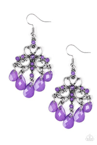 Dip It GLOW - Paparazzi Purple Earrings - BlingbyAshleyNicole