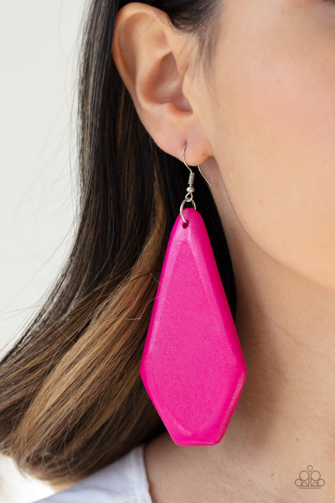 Vacation Ready - Paparazzi Pink Earrings - BlingbyAshleyNicole