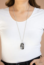 Load image into Gallery viewer, Gemstone Grandeur - Paparazzi Silver Necklace - BlingbyAshleyNicole